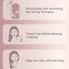 香氛亮泽护发精华，适用于干燥卷曲的头发，免洗发油，持久留香，增强头发光泽，高纯度植物精华 - 乾枯玫瑰色 - 查看 7