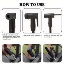 Folding Bike Pump With Dual Valve For Presta & Schrader, 120 PSI Precision Pressure Gauge - Portable, Durable Rubber/Iron Tire Inflator For Road, Mountain Bikes, Strollers & Sports Balls - Black & Yellow, Bicycle Pump