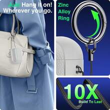 Case Compatible With AirPods1/2, Airpodspro, AirPodspro2, AirPods4, AirPods3, TPU Simulated Leather Case High-Looking, Comprehensive Protection With Keychain - White - View 6