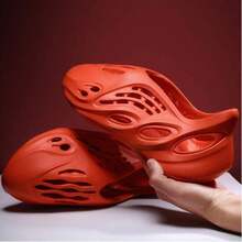 Comfortable Office Shoes Outdoor Walking Foam Runner Sandals Sneakers Cloud Slides Pillow Sports Shoes Non-Slip Lightweight Walking Shoes Fashion Outdoor Indoor Summer Lightweight Slip-On Walking Sneakers Breathable Soft Beach Sandals For Women Men - 橘色 - 查看 3