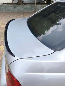 Black Glossy Rear Spoiler Lip Trunk Wing Extension For BMW 3 Series E90 F30 G30 2005-2021 Racing Style - Black - View 4