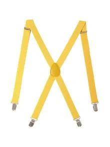 Solid Color Suspenders For Men - Adjustable X Back Suspenders With Strong Clips For Going Out Outfit Wedding Party And For Gift Autumn-Winter Accessories Halloween Costume - Multicolor - View 12