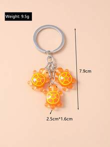 1pc Cute Turtle Shaped Keychain For Women, Everyday Accessory School Cartoon Car Accessories Goth Y2k Halloween Accessories Teachers Day Christmas Gift Ideas Bag Lanyards With Id Holder Car Accessories Bag Charms
