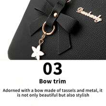 NetHong Ladies Handbag Designer Shoulder Tote Bag Women Purse Crossbody Handbag UK - Black - View 9