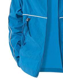 男士夏季防晒长袖夹克，运动健身休闲户外跑步长袖，适合秋季 - 藍色 - 查看 5