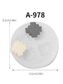 1pc Wafer Cookie Silicone Mold, Baking, Candy, Resin Crafts, DIY Aroma Stone - White - View 13