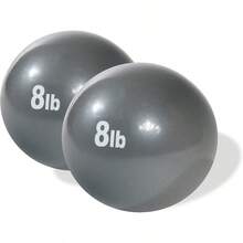 Weighted Exercise Toning Ball Set Of 2 - Grey - View 4