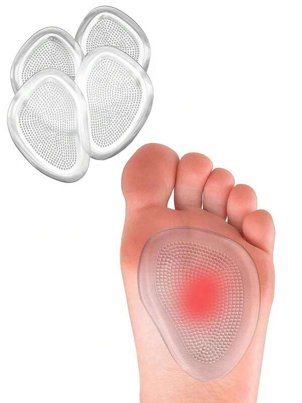 1 Pair High Heel Comfort Insoles For Pain | Gel Cushions For Feet | Gel Shoe Inserts | Gel Pads For Feet | Non Slip Inner Shoe Sticky Gel Pads | Foot Care