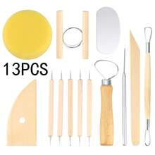13pcs Ceramic Art Tools Set, Clay DIY Handcraft Tools - Pottery Tools 13-piece Set - View 1