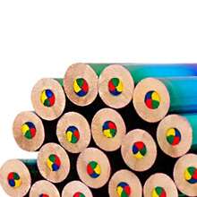 8 matite colorate, singola linea a quattro colori, penna arcobaleno a colori multipli, colori sfumati, sette colori misti, per disegno di bambini e ragazzi