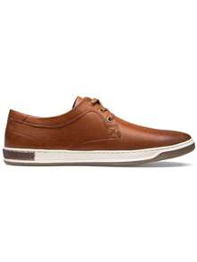 SHOESMALL Men's Casual Brown Shoes Memory Foam Fashion Sneakers 3 Eyelets Business Dress Sneaker - A81Q06-nâu - Xem 9