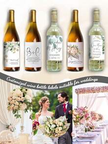 Custom Personalized Stickers And Personalized Logos Stickers For Parties, Birthdays, Christenings, Weddings Wine Bottle Stickers Design Your Own Stickers Personalized Stickers - Multicolor - View 10