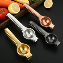 1pc Multi-Function Manual Fruit Squeezer Juicer For Kitchen, Stainless Steel Highly Attractive Lemon Squeezer, 2 Color Options - Silver - View 3