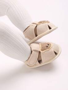 1 Pair Children Casual Slippers, Round Toe Low-Top Anti-Slip Shoes, Infant Sandals For Spring/Summer - Apricot - View 7