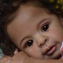 Reborn Baby Dolls Girl Jaylan 23 Inch Soft Body Realistic-Newborn Anatomically Correct Real Life Baby Dolls African American Long Hair Babies Girl That Look Lifelike Baby Open Eyes