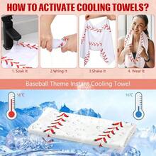 24 Pcs Sport Party Favors Include 12 Pcs 20 Oz Plastic Soccer Football Basketball Water Bottles Bulk 12 Pcs 40x12 Softball Baseball Cooling Towels For Soccer Sport Team Gift Baseball - Black,White - View 4