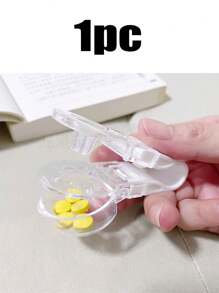 1-5 piezas Sacador de pastillas portátil con caja de medicamentos, abridor de pastillas para blíster, sacador de pastillas portátil, abridor de pastillas, accesorios domésticos, asistencia para tabletas y pastillas, nuevo diseño de dispensador de pastillas, muy adecuado para personas con manicura y artritis (también se vende en 10/15/20 piezas)