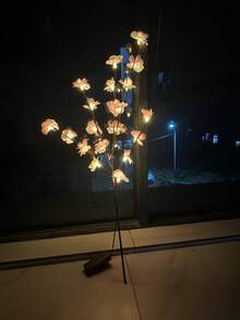 1 件 1.9 米/6.23 英尺 - 96LED 樱花藤灯（粉色/蓝色），USB 供电，8 种闪烁模式，灵活可弯曲，适用于家居装饰/童话花园/房间装饰/墙壁装饰/庭院装饰/节日派对/游戏室/办公室装饰 - 粉色 - 查看 10
