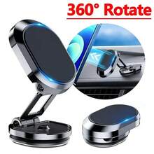 Metal Magnetic Car Phone Holder Magnet Smartphone Mobile Stand Cell GPS Support Compatible With IPhone, Android Phone, Gift For Birthday, Family, Friends For Summer Air Vent Phone Holder, Car Accessories - Multicolor - View 4