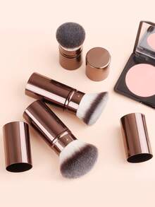 3支/套可伸缩铝制专业化妆刷 - 散粉刷、腮红刷、修容刷，蓬松大刷毛，便携式美妆工具，热销产品，粉底刷、遮瑕刷、腮红刷、修容刷、腮红刷、古铜粉刷、散粉刷、粉底刷、腮红刷 - 彩色 - 查看 5