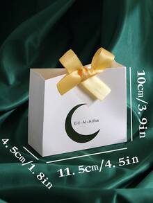 5 Pieces Elegant Mubarak Candy Boxes With Elegant Crescent Design, Perfect For Storing Candies, Chocolates And Small Gifts. Perfect For Eid Occasions, Festive Occasions And Wonderful Surprises. Beautifully Packaged For Fun Gifting Moments! - Multicolor - View 10