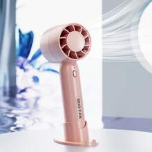 1 pieza Mini ventilador portátil manual turbofán USB, Mini ventilador de escritorio pequeño con carga, ventilador de escritorio mini para estudiantes y oficina, ventilador pequeño portátil de sobremesa sin hojas, ventilador pequeño turbina para uso al aire libre