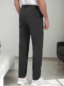SANOPY Mens Golf Pants Stretch Work Dress Pants  Quick Dry Lightweight Casual Comfy Trousers With Pockets - màu đen - Xem 2
