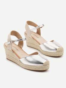 Summer Fashion Wedge Sandals Decorated With Braid - Perak - View 3