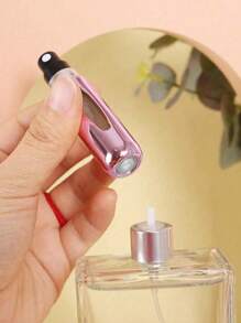 1 peça/2 peças Frasco Atomizador de Perfume Recarregável, Vaporizador de Fragrância de Alumínio Portátil para Viagens, Vaporizador Cosmético Multifuncional Volta às Aulas