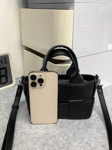 peach tree 男士斜挎包、单肩包、小方包、手提包、商务PU防水翻盖包、钱包、商务收纳包，适合商务旅行、存放洗漱用品、工具，大容量，防水背包，节日情人节适用