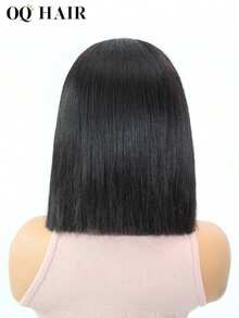 OQ Hair Wear & Go Glueless Wig Straight Bob 6x4 HD Lace Closure Wig Human Hair Wig Glueless Wear Go Wigs 180% Density 12-14 Inch Pre-Cut & Pre-Plucked Unprocessed Human Hair Wigs Natural Color Hairline Daily Use For Women Hollween Costumes For Women Green Disfraz Halloween Mujer Accesorios Para El Pelo Costume Travel Essential Costumes For Woman Gold Heels Gifts For Women - SNatural - View 11
