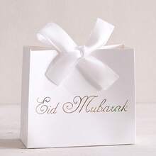 10pieces Of Exquisite Mini Gift Boxes Specially Designed For Eid Al-Adha, Elegantly Designed In Black, Green And White, Red, Uniquely Gold Plated, With Luxurious Ribbons. Suitable For Candies, Chocolates And Small Gifts. Perfect For Festive Celebrations, Special Occasions And Heartfelt Surprises. Elegant Packaging For Unforgettable Moments - Multicolor - View 14