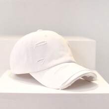 1pc Vintage Distressed Plain Baseball Cap, Unisex Sun Hat For Outdoor, Couples Matching, Valentine's Day Gift