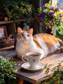 DearDali 一套原创浮雕燕子陶瓷咖啡杯、茶杯和碟子，家用/办公茶具套装，创意英式风格马克杯，适合花茶，咖啡爱好者的理想之选，节日、派对、家庭聚会的最佳礼物，适用于咖啡或花茶，250毫升 - 白色 - 查看 8