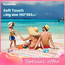 [Hot]Multifunctional Oversized Beach Towel, Bed Sheet, Sofa Cover, Picnic Mat All-In-One Towel, Extra Large XXL 90cm*180cm Travel Towel Quick Dry For Swimming Sports Camping Yoga Gym - Blue - View 7