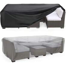 1pc 210D Oxford Cloth Dust Cover,Waterproof Cover,A Cover Suitable For Waterproofing And Preventing Leaf Drop On Household Outdoor Furniture