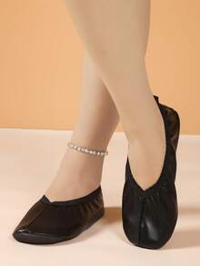 1 par de zapatos de jazz para niños Dynadans, diseño slip-on (para niños pequeños/niños pequeños/niños grandes)