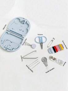 Portable Mini Sewing Box Small Sewing Kit Multi-Function Sewing Tool Set - Perfect Gift For Beginner Sewers: Sewing Kit - Foldable, DIY Sewing Supplies And Accessories, Designed For Travelers And Emergency Clothing Repairs! Mini Sewing Kit New Home Minimalist Style Portable Small Sewing Box Sewing Tool Set DIY - Multicolor - View 10