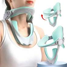 Adjustable Cervical Traction Device Posture Corrector Cervical Collar Neck Braces Support Stretcher Spine Protector Pain Relief - Blue - View 2