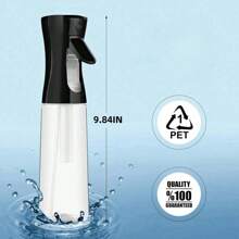 Continuous Mist Spray Bottle (10 Oz/300ml) Empty Ultra Fine Plastic Water Mist Sprayer –For Barbecue, Moisturizing, Sterilization, Salon, Plant, Essential Oil Perfume, Kitchen, Etc