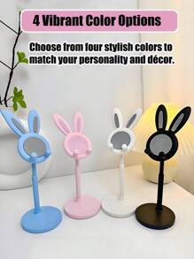 Cute Cell Phone Stand For Desk, Adjustable Bunny Phone Holder - Perfect Student Desktop Companion For Slouchy Days, Desk Accessories, Phone Holder , Valentines Wedding, Birthday Present,Mother's Day,Gift For Mom