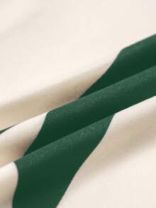 女式加大码春夏性感露背蝴蝶结连体裤，优雅商务休闲服 - 杏底綠花 - 查看 7