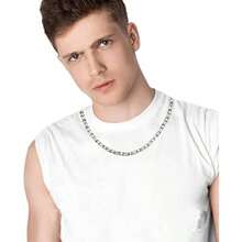 Titanium Magnetic Necklace For Men And Women Pure Titanium Sier Necklace 3500 Gauss Magnets Fashion Magnetic Jewelry - As Pic - View 8
