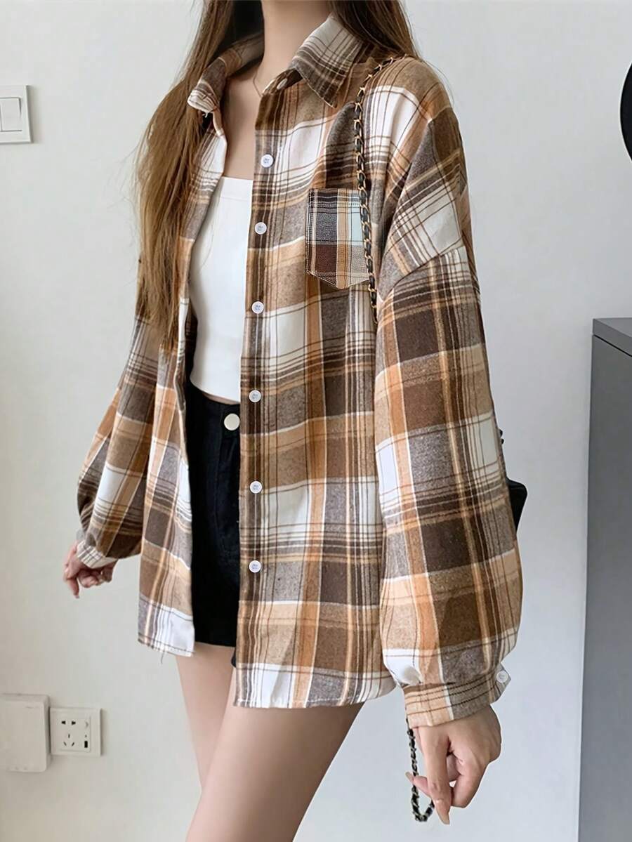 Women Blouses - màu nâu - Xem 1