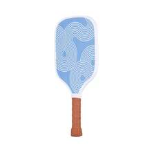 Pickle O'Joe 15.7'' Paddle And Ball Set Traditional Pickleball Paddles - 藍色漩渦 - 查看 7