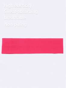 Bandeau de sport extérieur, bandeau absorbant la sueur pour le fitness et la course, casual, simple, , à haute élasticité et respirant, bandeau de couleur bonbon, bandeau de yoga absorbant la sueur, bandeau turban