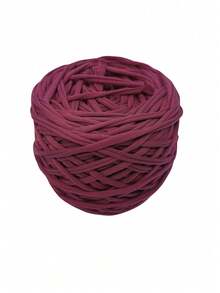 1pc 285g T-Shirt Yarn Ufilato Grosso Ncinetto Polyester Woven Fabric Knitting Yarn Crochet,DIY Yarn For Hand Knitting Elastic Fabric Crochet Cloth T Shirt Yarn, Tshirt Fabric Yarn For Beginners Cloth Yarn,Making Purses, Basket And Pocket Purse,