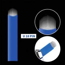 10pcs Microblading Needles Tattoo Needles Permanent Makeup Blade Pin 12 14 16 18 U18 21 Manual Eyebrow Pen Blades