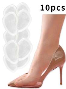 1 Paio di sottopiedi in silicone lavabili per donna, con mezza palma, antiscivolo, ammortizzanti e traspiranti, indispensabili per tacchi alti estivi delle donne, alleviano il dolore e riducono la taglia delle scarpe