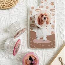 Agarre para Kindle, Soporte para teléfono con agarre personalizado con foto de mascota, Agarre magnético para teléfono, Agarre para teléfono con foto de mascota personalizada